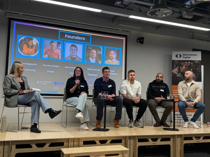 Eddie on a Manchester Digital founders panel